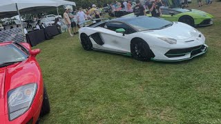 CARS amp COFFEE EXITS LAMBORGHINI amp CYBERTRUCK AT THE SAME CAR SHOW [upl. by Amuwkuhc]