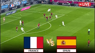 🔴LIVE  FRANCE vs SPAIN I UEFA EURO 2024 SEMI FINAL MATCH I FULL MATCH I eFOOTBALL PES 21 GAMEPLAY [upl. by Magnolia]