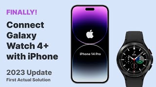 FINALLY How to Connect Galaxy Watch 4 with iPhone using Merge App  2023 [upl. by Ttam]