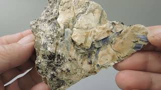 Kyanite and staurolite from Switzerland – cabinet size [upl. by Zumstein]