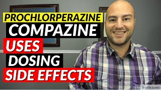 Prochlorperazine Compazine  Pharmacist Review  Uses Dosing Side Effects [upl. by Lilah850]