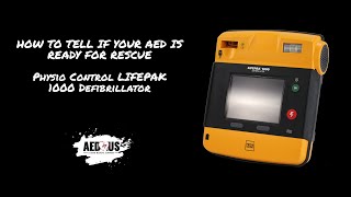 How To Tell If Your PhysioControl LIFEPAK 1000 Defibrillator Is Ready For Rescue  AEDUS [upl. by Aihsekin]