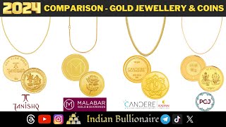 Tanishq vs Malabar vs PCJ vs Candere By Kalyan Jewellers  Where to buy Gold Jewellery amp Coins [upl. by Prestige339]