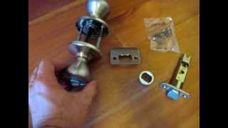 How to Replace a Bedroom amp Bathroom Door Knob [upl. by Puto]