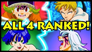 All 4 Knights of Apocalypse RANKED from Weakest to Strongest Seven Deadly Sins  4KOTA SDS New Gen [upl. by Hastie215]