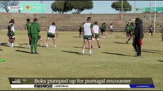 Rugby  Boks pumped up for Portugal clash [upl. by Adiazteb]