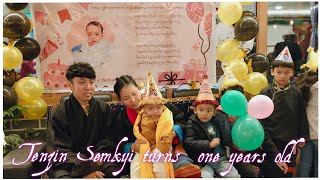 Tenzin Semkyi la turns one year old  Very happy birthday  Nyima family [upl. by Ardolino823]