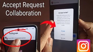 How To Accept Collaboration Request On Instagram 2023 [upl. by Hceicjow665]