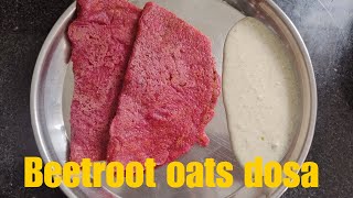 Healthy amp instant బీట్‌రూట్ ఓట్స్ దోస  beetroot oats Dosa recipe fascinatingflavours [upl. by Sharline927]