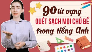 90 TỪ VỰNG TIẾNG ANH GIAO TIẾP THÔNG DỤNG NHẤT THEO CHỦ ĐỀ  Học tiếng Anh Online Trực tuyến [upl. by Perusse528]