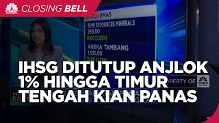 IHSG Ditutup Anjlok 1  Hingga Timur Tengah Kian Memanas [upl. by Aiuqes348]