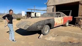 I found an ABANDONED Plymouth Superbird in the middle of the desert [upl. by Kcirtemed]