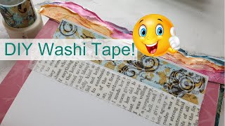 DIY Washi Tape Using Surgical Tape for Mixed Media Art Projects mixedmedia DIYwashitape [upl. by Delastre]