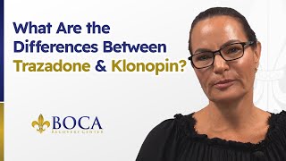 What Are the Differences Between Trazadone amp Klonopin [upl. by Trevah]