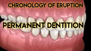 CHRONOLOGY OF ERUPTION  PERMANENT TEETH  EASY TRICK TO REMEMBER [upl. by Decrem]