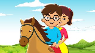 Lakdi Ki Kathi  Kathi Pe Ghoda Song  लकड़ी की काठी काठी पे घोड़ा  Hindi Rhymes for Kids [upl. by Petrine]