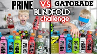 Guess the Flavor Blindfolded PRIME vs Gatorade Challenge [upl. by Camille]