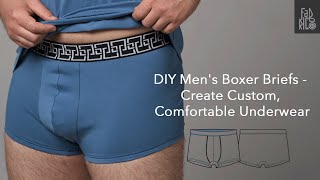 How to Sew Mens Boxer Briefs DIY Underwear Tutorial [upl. by Mendelsohn251]