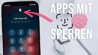 iPhone Apps sperren mit Face ID oder Fingerabdruck 2022 [upl. by Anegue748]