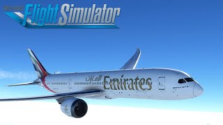 Emirates 78710 Dreamliner Dubai  King Fahd  Microsoft Flight Simulator [upl. by Gaut]