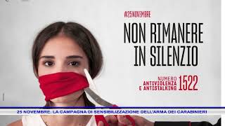 25 NOVEMBRE LA CAMPAGNA DI SENSIBILIZZAZIONE DELLARMA DEI CARABINIERI [upl. by Nawtna]