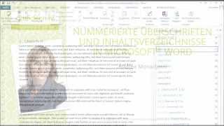 Nummerierte Überschriften und Inhaltsverzeichnisse in Microsoft Word [upl. by Cleavland]