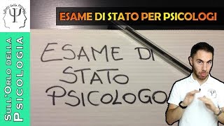 Esame di Stato per psicologi informazioni utili [upl. by Sonni]