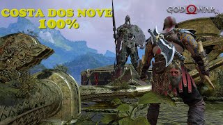 God of War  COSTA DOS NOVE 100  Localizaçao todos os itens coletaveis Corvos Baus Artefatos [upl. by Ahtiek]