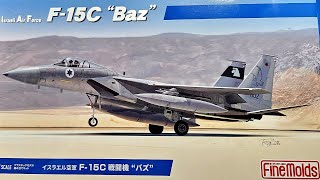 Israel Air Force F15C quotBAZquot in 72nd scale by FINE MOLDS  Review [upl. by Clinton714]