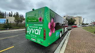 Cruising around Noumea New Caledonia on a Yutong Low Floor Bus model to be advised [upl. by Katonah]