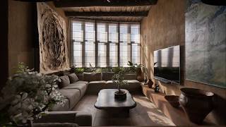 Interior Design ▸ Wabi Sabi Apartment Tour [upl. by Botzow596]