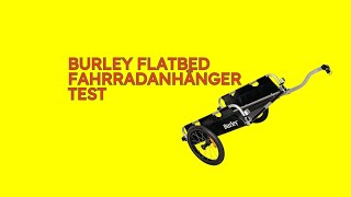 Burley Flatbed Fahrradanhänger Test KURZ amp KOMPAKT Zusammengefasst [upl. by Neuburger]