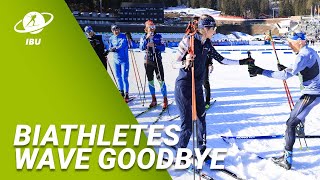 World Cup 2122 Holmenkollen Biathletes Lap of Honour [upl. by Emmanuel]