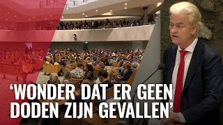 Wilders over geweldsincidenten in Amsterdam [upl. by Publia335]