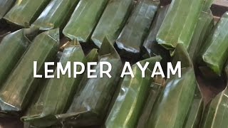 Lemper Ayam Healthy Indonesian Snack [upl. by Leif]