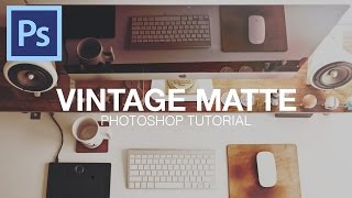 How To Create a Washed Out Vintage Matte Photo Effect [upl. by Leorsiy]