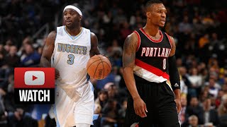 Damian Lillard vs Ty Lawson EPIC PG Duel Highlights Blazers at Nuggets 20141112  SICK [upl. by Nerrual]