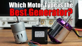 Which Motor Type is the Best Generator  DC BLDC or Stepper Experiment [upl. by Gabby214]