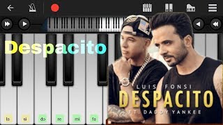 تعليم عزف اغنية ديسباسيتو بطريقة سهلة learn play despacito on piano very easy tutorial [upl. by Aislehc356]