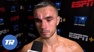 Andrew Moloney is brought to tears after losing to Joshua Franco [upl. by Eilitan]