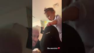 🚨VEJA Neymar posta novo vídeo com a filha Mavie e encanta a web [upl. by Arral273]