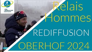 BIATHLON 20232024 RELAIS HOMMES OBERHOF 2024 [upl. by Eceirahs961]