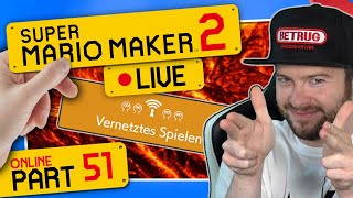 🔴 SUPER MARIO MAKER 2 ONLINE 👷 51 Versalztes Laggen vor Kinobesuch [upl. by Hollister]