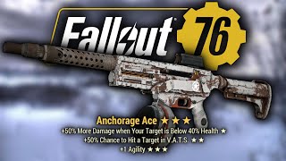 Fallout 76 Skyline Valley  quotAnchorage Acequot Unique Silenced 10mm SMG  Guide  Tutorial [upl. by Matthiew391]