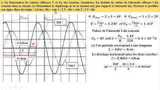 Circuit RLC  Etude de résonance dintensité à loscilloscope  Exercice corrigé [upl. by Aset631]