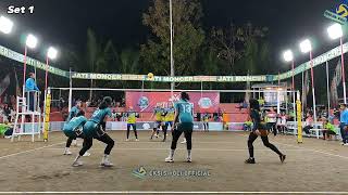 KEJURDA SENIOR‼️Putri YUSO SLEMAN 🆚 GANEVO  SET 13 volleyball [upl. by Hanako]