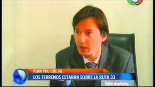 Canal 9 Bahía Blanca  Mas terrenos del PROCREAR sobre la ruta 33 [upl. by Ahsoj]