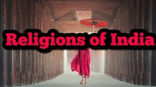 Religions in India भारत के प्रमुख धर्म [upl. by Assiran215]