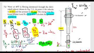 Mecánica de fluidos Ecuación de la energía problema 72 Robert Mott [upl. by Johiah]