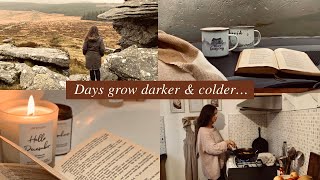 Autumn to Winter transition in English countryside  Cozy rituals Dartmoor easy curry UK vlog [upl. by Yrad]